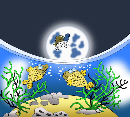 Cartoon: Escape From Aquarium... (medium) by berk-olgun tagged escape,from,aquarium