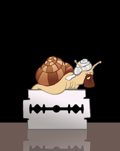 Cartoon: Fakir Snail... (medium) by berk-olgun tagged fakir,snail