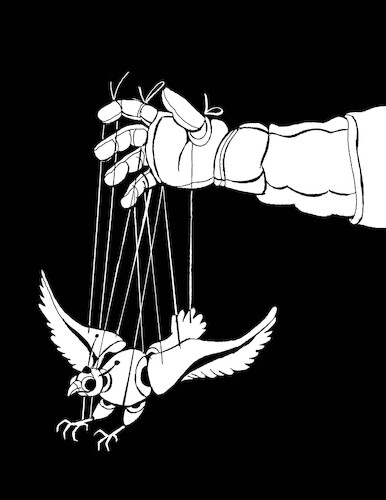 Cartoon: Falcon Puppet... (medium) by berk-olgun tagged falcon,puppet