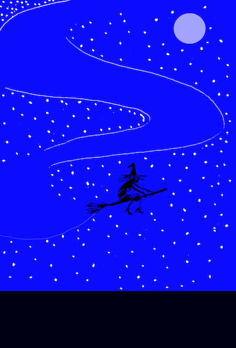 Cartoon: Flying Broom... (medium) by berk-olgun tagged flying,broom