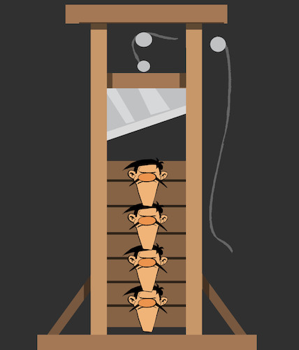 Cartoon: Guillotine... (medium) by berk-olgun tagged guillotine