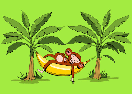 Cartoon: Hammock... (medium) by berk-olgun tagged hammock