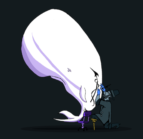 Cartoon: Harpoon Tattoo... (medium) by berk-olgun tagged harpoon,tattoo