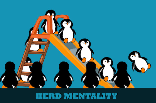Cartoon: Herd Mentality... (medium) by berk-olgun tagged herd,mentality