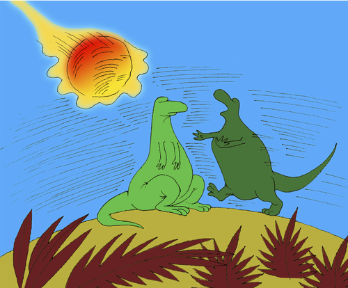 Cartoon: Hero Dinosaur... (medium) by berk-olgun tagged hero,dinosaur