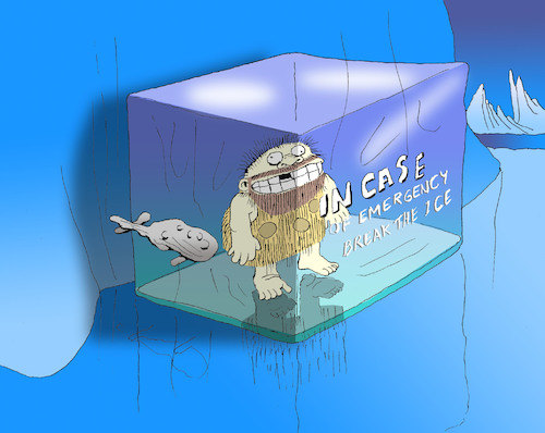 Cartoon: Iceman... (medium) by berk-olgun tagged iceman