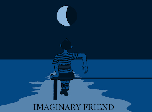 Cartoon: Imaginary Friend... (medium) by berk-olgun tagged imaginary,friend