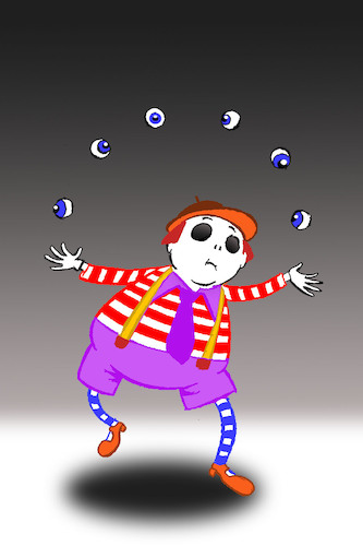 Cartoon: Juggler... (medium) by berk-olgun tagged juggler