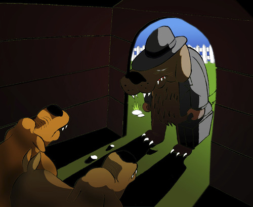 Cartoon: Kennel... (medium) by berk-olgun tagged kennel