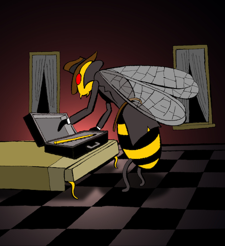Cartoon: Killer Bee... (medium) by berk-olgun tagged killer,bee