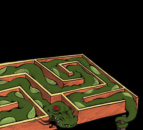 Cartoon: Labyrinth... (medium) by berk-olgun tagged labyrinth