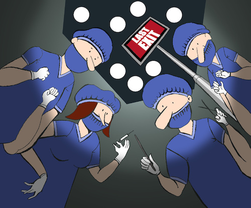 Cartoon: Last Exit... (medium) by berk-olgun tagged last,exit