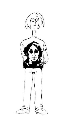 Cartoon: Lennon... (medium) by berk-olgun tagged lennon