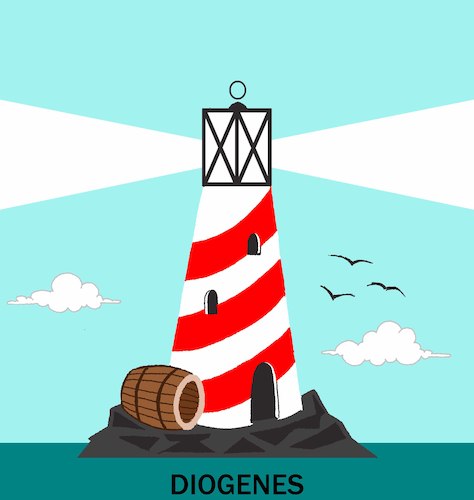 Cartoon: Lighthouse... (medium) by berk-olgun tagged lighthouse
