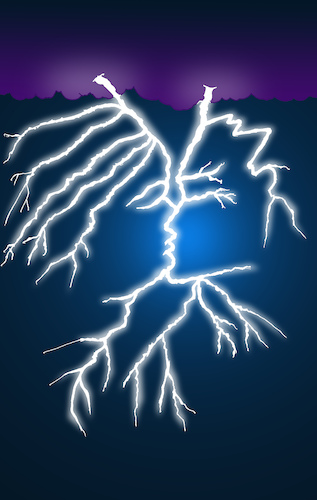 Cartoon: Lightning... (medium) by berk-olgun tagged lightning