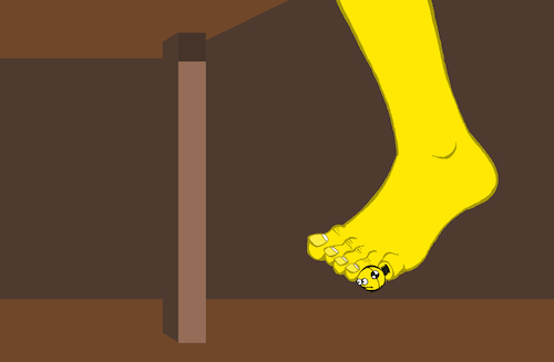 Cartoon: Little Toe... (medium) by berk-olgun tagged little,toe