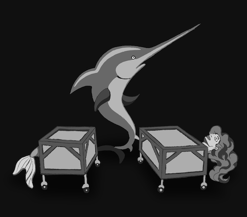 Cartoon: Magician Swordfish... (medium) by berk-olgun tagged magician,swordfish