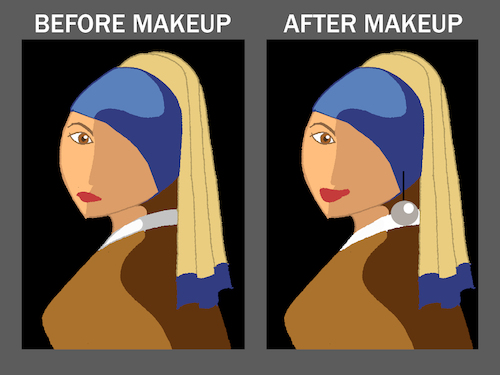 Cartoon: Makeup... (medium) by berk-olgun tagged makeup