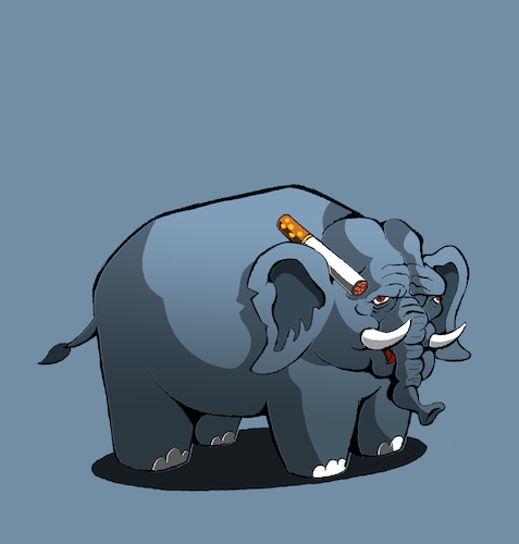 Cartoon: Man Elephant... (medium) by berk-olgun tagged man,elephant