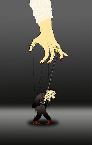 Cartoon: Marriage Ring... (medium) by berk-olgun tagged marriage,ring