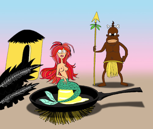 Cartoon: Mermaid... (medium) by berk-olgun tagged mermaid