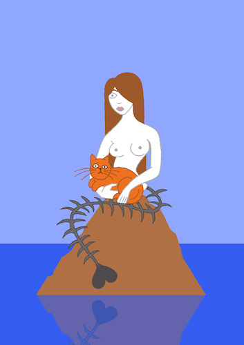 Cartoon: Mermaid... (medium) by berk-olgun tagged mermaid