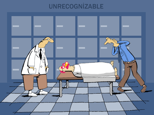 Cartoon: Morgue... (medium) by berk-olgun tagged morgue