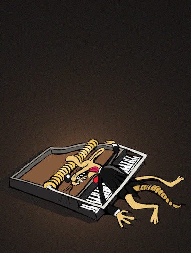 Cartoon: Musician Mouse... (medium) by berk-olgun tagged musician,mouse