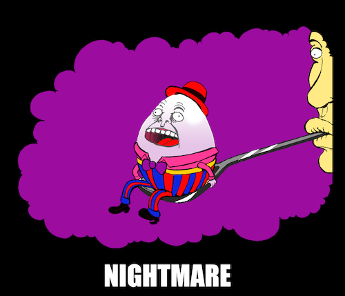 Cartoon: Nightmare... (medium) by berk-olgun tagged nightmare