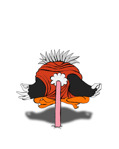 Cartoon: Nirvana... (medium) by berk-olgun tagged ostrich