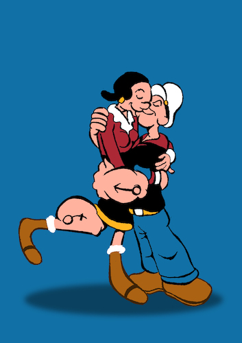 Cartoon: Olive Oyl... (medium) by berk-olgun tagged olive,oyl