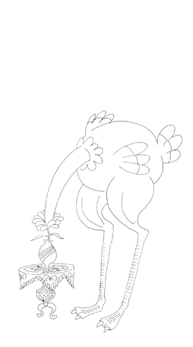 Cartoon: Ostrich in Love... (medium) by berk-olgun tagged ostrich,in,love