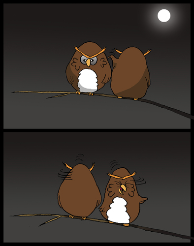 Cartoon: Owl Joke... (medium) by berk-olgun tagged owl,joke
