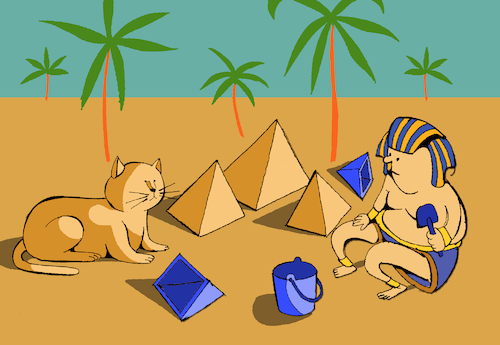 Cartoon: Pharaoh... (medium) by berk-olgun tagged pharaoh
