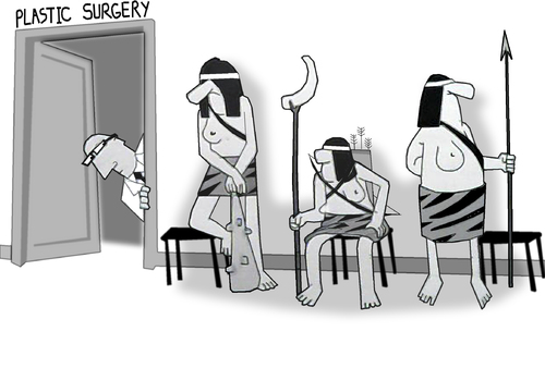Cartoon: PLASTIC SURGERY.. (medium) by berk-olgun tagged amazon,women
