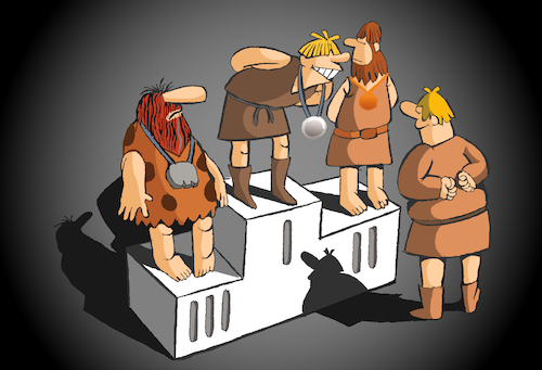 Cartoon: Podium... (medium) by berk-olgun tagged podium