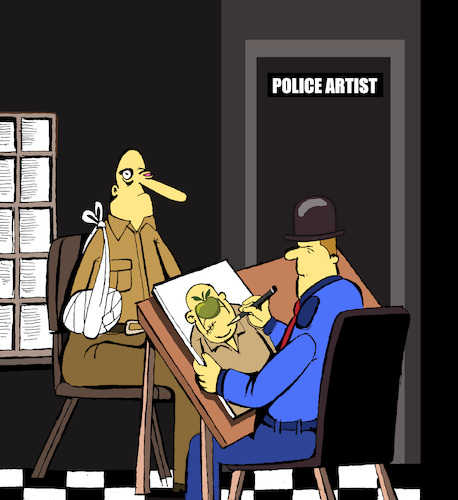 Cartoon: Police Magritte... (medium) by berk-olgun tagged police,magritte