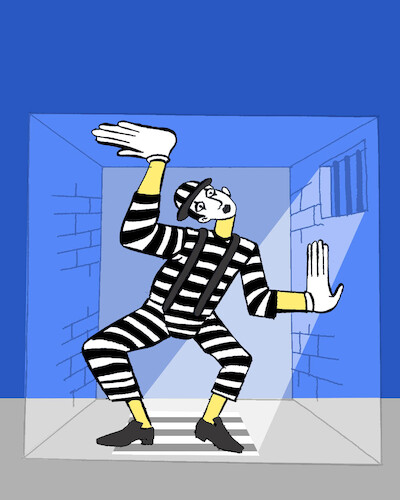 Cartoon: Prisoner... (medium) by berk-olgun tagged prisoner