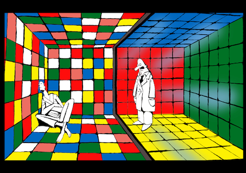 Cartoon: Rubik Cube... (medium) by berk-olgun tagged rubik,cube