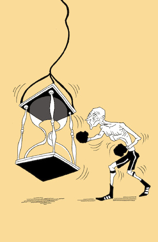 Cartoon: Sandbag... (medium) by berk-olgun tagged sand,watch