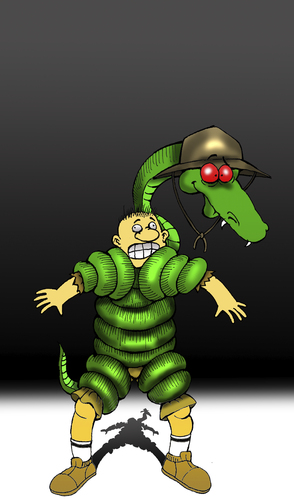 Cartoon: Scout Snake... (medium) by berk-olgun tagged scout,snake