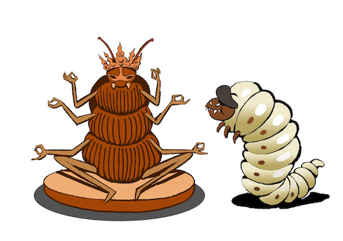 Cartoon: Sculptor Woodworm... (medium) by berk-olgun tagged sculptor,woodworm