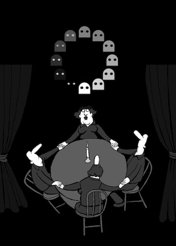 Cartoon: Seance Loading... (medium) by berk-olgun tagged seance,loading