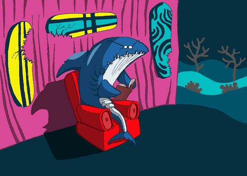 Cartoon: Shark Bite... (medium) by berk-olgun tagged shark,bite