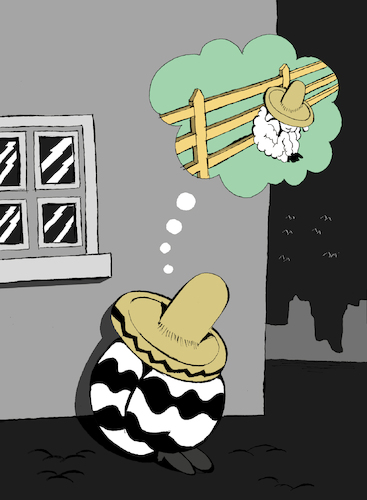 Cartoon: Siesta... (medium) by berk-olgun tagged siesta