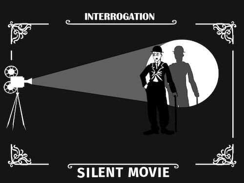 Cartoon: Silent Movie... (medium) by berk-olgun tagged silent,movie