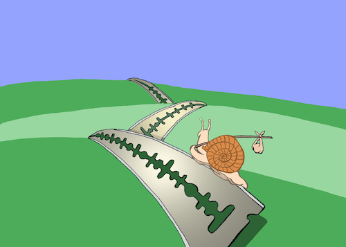 Cartoon: Snail... (medium) by berk-olgun tagged snail
