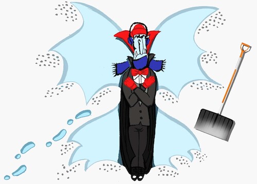 Cartoon: Snow Bat... (medium) by berk-olgun tagged snow,bat