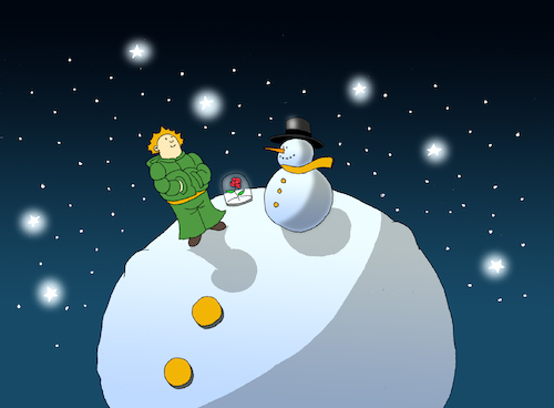 Cartoon: Snowman... (medium) by berk-olgun tagged snowman