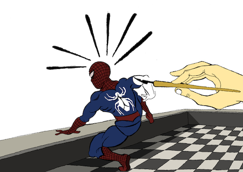 Cartoon: Spider Senses... (medium) by berk-olgun tagged spider,senses